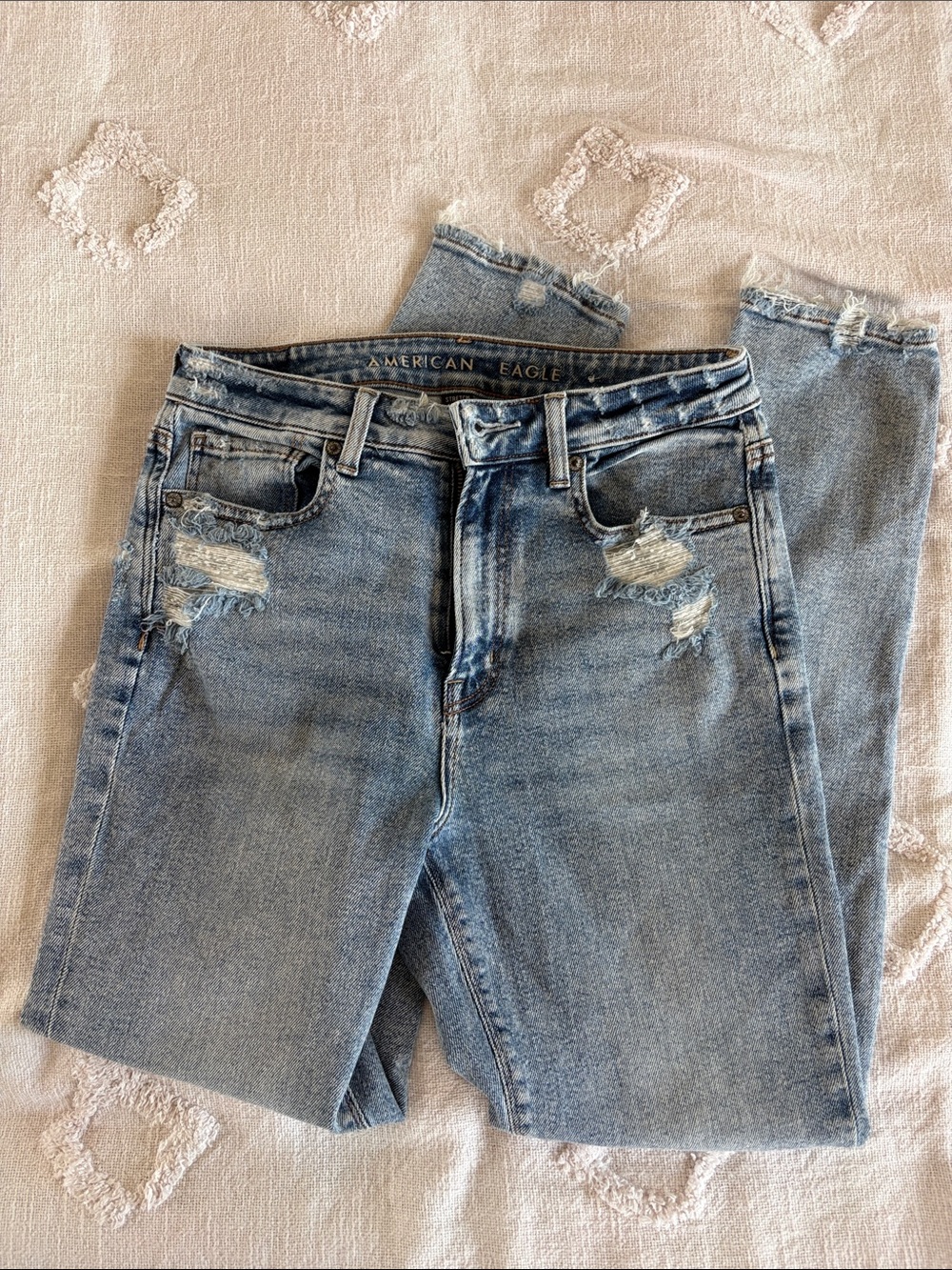 American Eagle Outfitters Distressed Mom Jeans